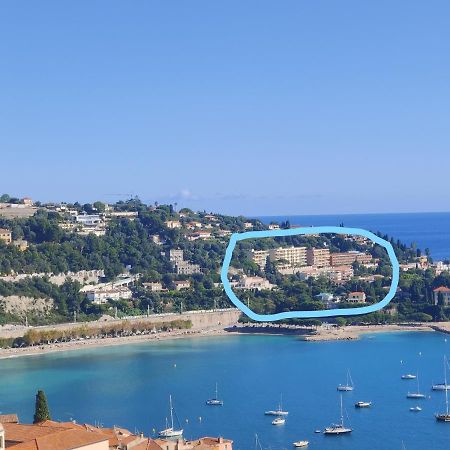 Vintage Flat Overlooking Villefranche Bay Apartment Bagian luar foto